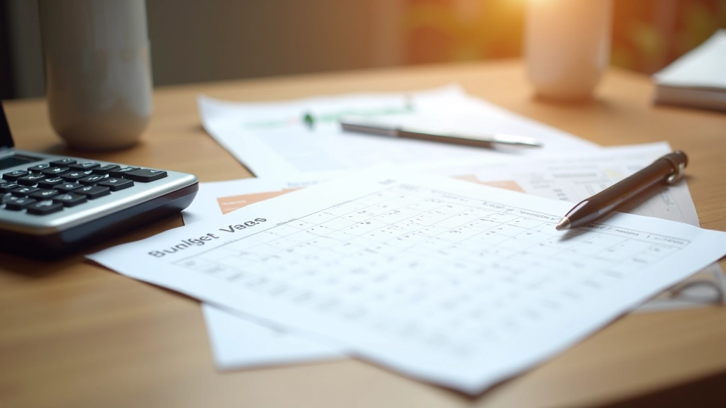 Tableau de suivi hebdomadaire des enveloppes budgétaires avec catégories principales